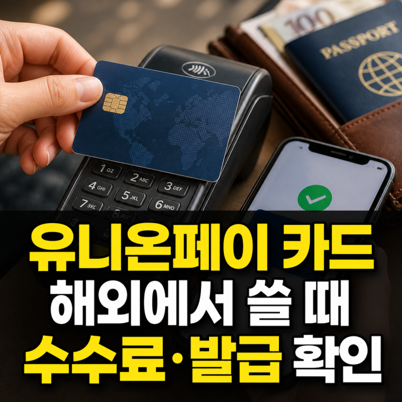 유니온페이 카드란 사용처·해외수수료·발급방법 총정리