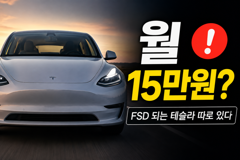 테슬라 자율주행 월 15만원? 모델3·모델Y 뭐 사야 할까｜FSD 되는 차 따로 있다