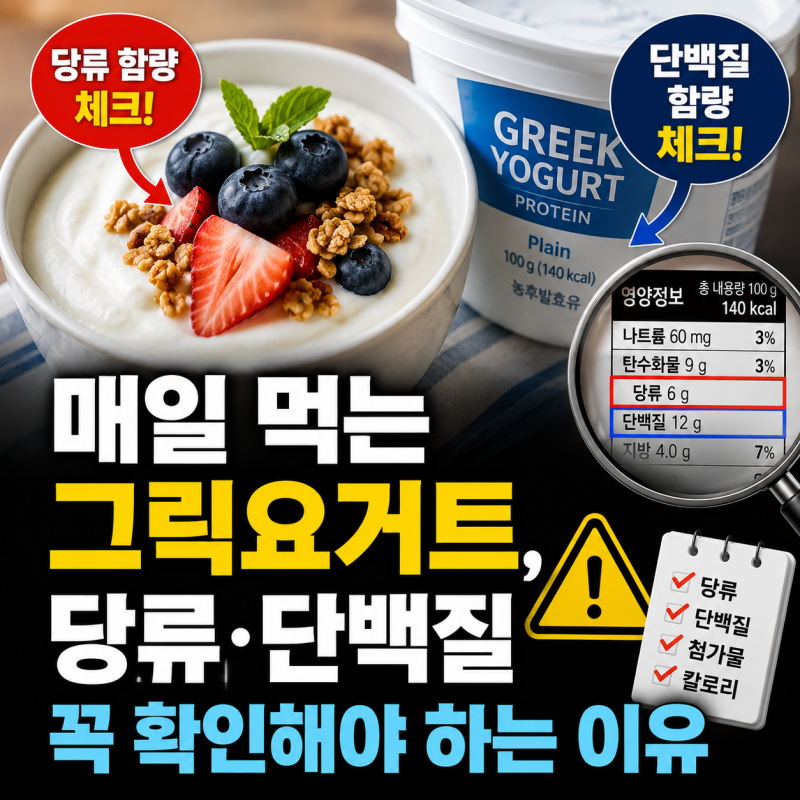그릭요거트 다이어트에 좋을까? 영양성분표 보는 법