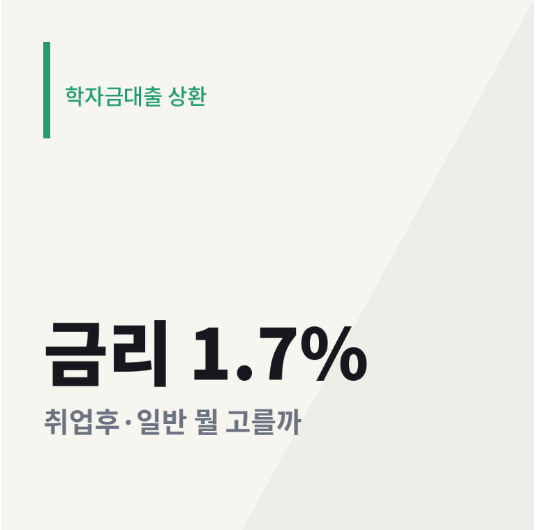 학자금대출 취업후상환 vs 일반상환 차이, 내 상황이면 뭘 고를까