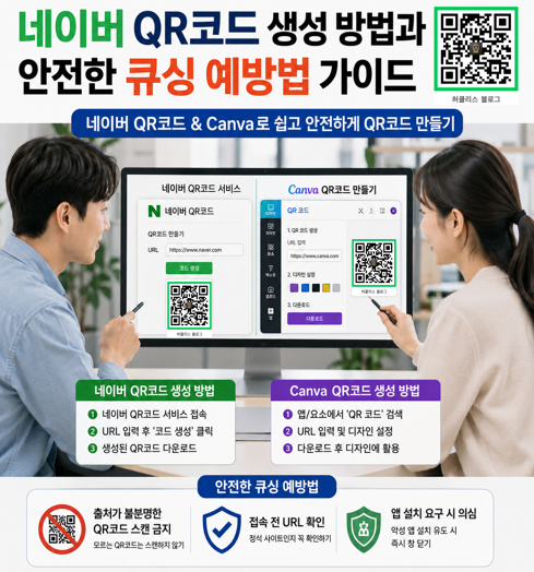 네이버 QR코드 생성 방법과 안전한 큐싱 예방법 가이드