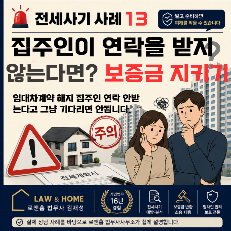[전세사기 사례]13. 내용증명 반송 임대인 주소 불명? 의사표시 공시송달부터 임차권등기명령....