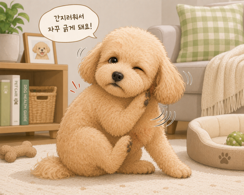 [강아지 건강 가이드 7편] 강아지가 자꾸 몸을 긁어요! 가려움 원인부터 피부병 신호까지