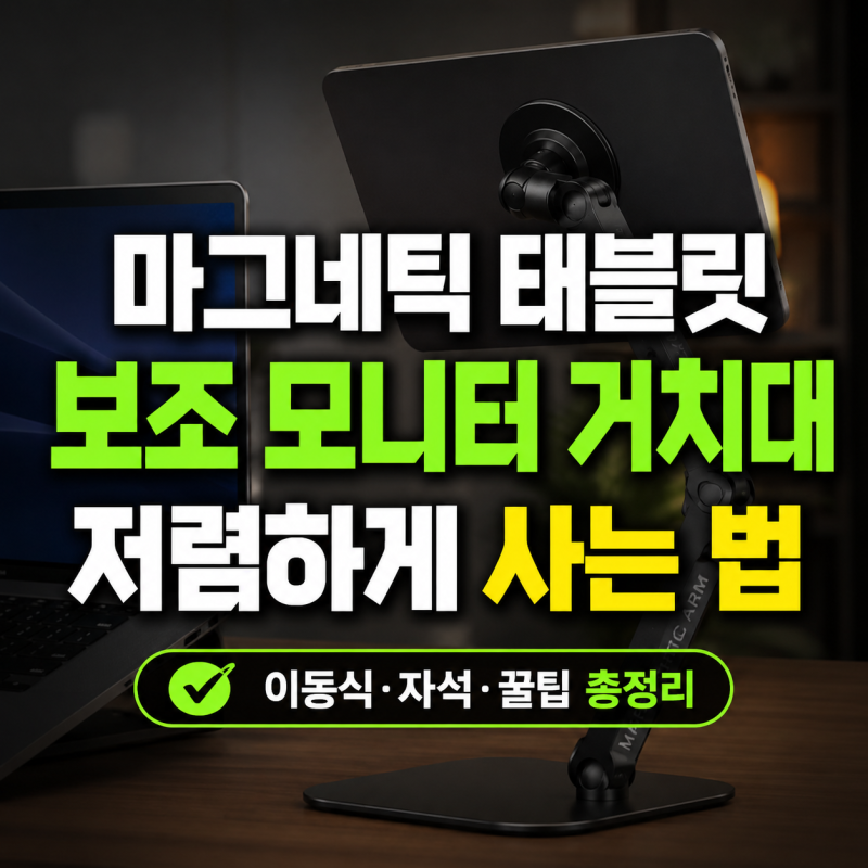 마그네틱 태블릿 보조 모니터 이동식 거치대 저렴하게 사는 법