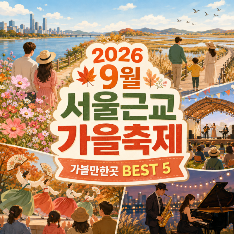 2026 9월 서울근교 가을축제 가볼만한곳 BEST 5 일정 총정리