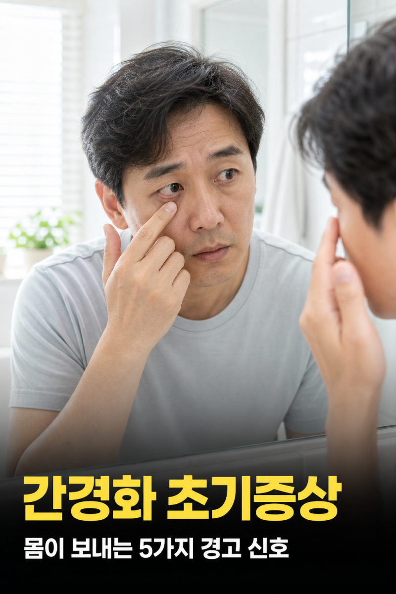 간경화 초기증상 침묵의 장기가 보내는 마지막 SOS 자가진단법