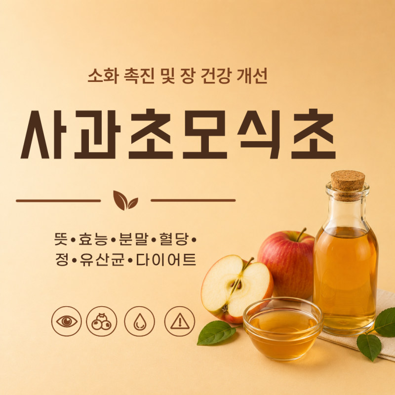 사과초모식초 뜻 효능 7가지 분말 혈당 정 유산균 다이어트