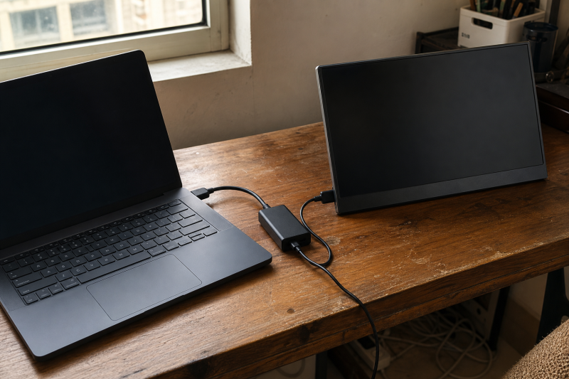 HDMI를 USB-C 모니터에 연결할 때: 방향·DP Alt Mode 확인