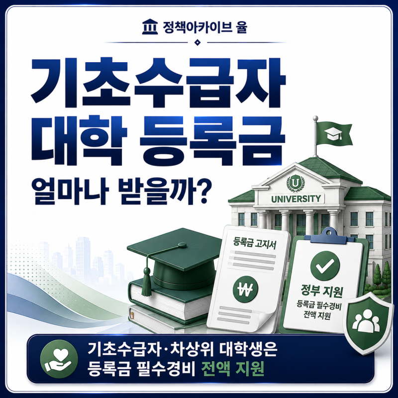 기초생활수급자 대학 등록금 지원, 얼마나 받을 수 있을까?
