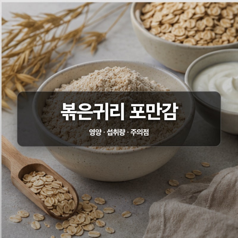 “가루 한 숟갈이 귀리 한 그릇일까?” 볶은귀리가루 효능, 혈당·포만감 전에 볼 5가지