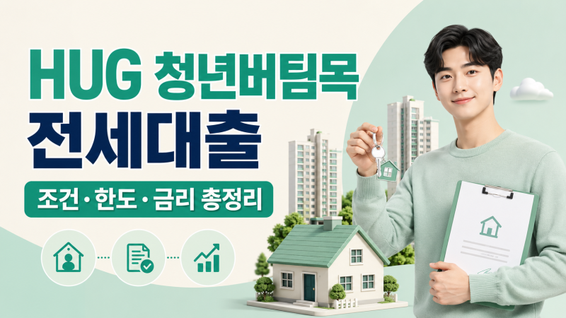 HUG 청년버팀목 전세대출 조건, 한도·금리·소득부터 신청까지