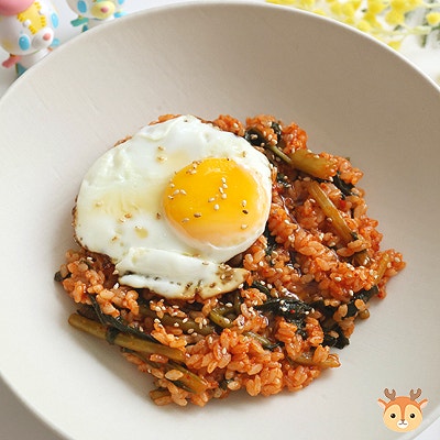 열무김치에 비빔밥양념장을 더한 한그릇요리 열무비빔밥 레시피