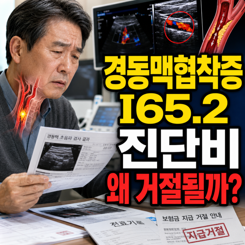 경동맥협착증 I65.2 코드 진단비 분쟁사유와 해결법