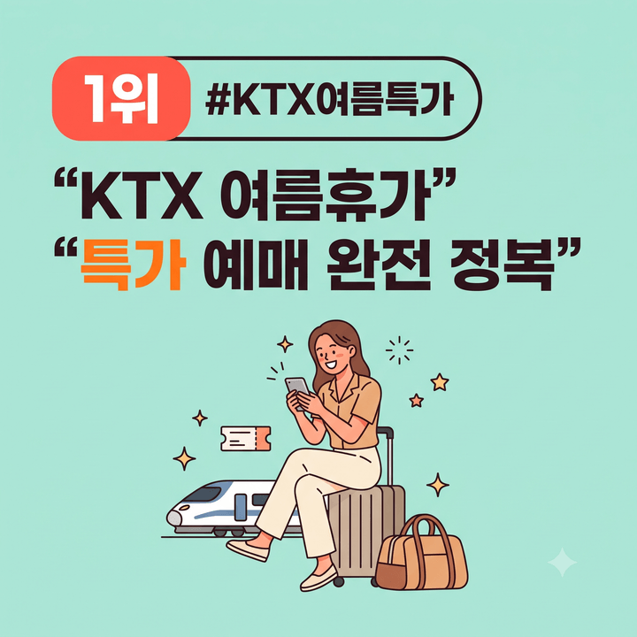 KTX 여름휴가 특가 예매 실패 없이 하는 법, 2026년 성수기 전 미리 알아야 할 할인 조건과 취소....