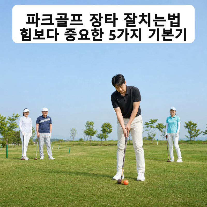 파크골프 장타 잘치는법, 힘보다 중요한 5가지 기본기