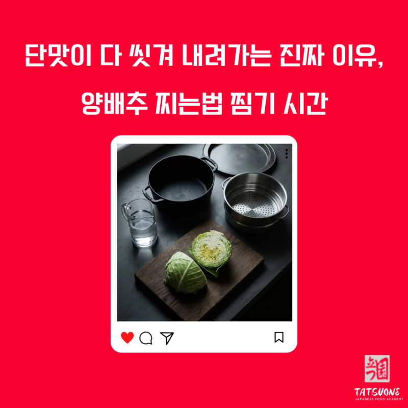 양배추 맛있게 찌는법 찜기에 시간을 얼마나 쪄야 될까요?