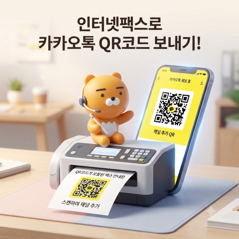 인터넷팩스로 카카오톡 QR코드 보내는 방법, 이미지가 포함된 팩스도 전송할 수 있을까?