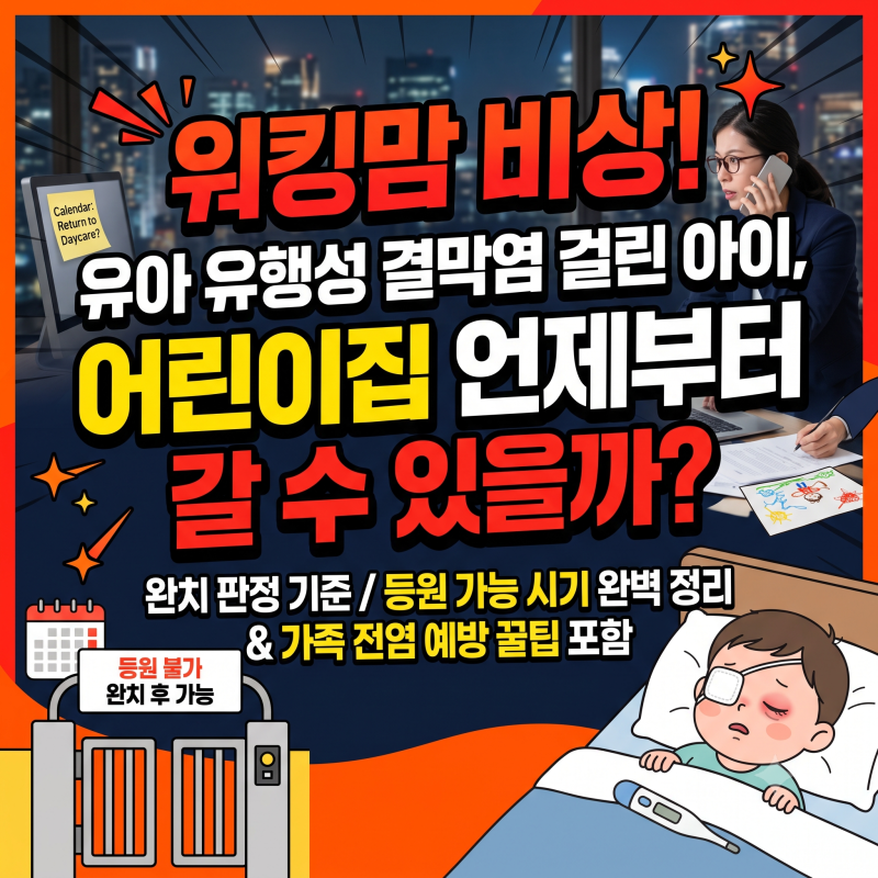 유아 유행성 결막염 vs 세균성 결막염 차이점, 표로 한눈에 비교해 드려요