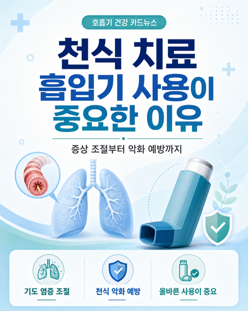 대구 호흡기내과 : 천식 치료 흡입기 사용이 중요한 이유