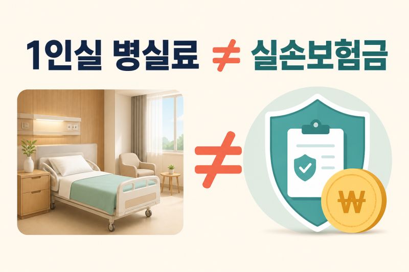 1인실 병실료, 실손보험에서 다 나올까요? 상급병실료 차액 계산법