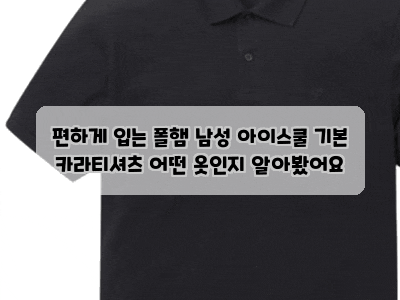 편하게 입는 폴햄 남성 아이스쿨 기본 카라티셔츠 어떤 옷인지 알아봤어요