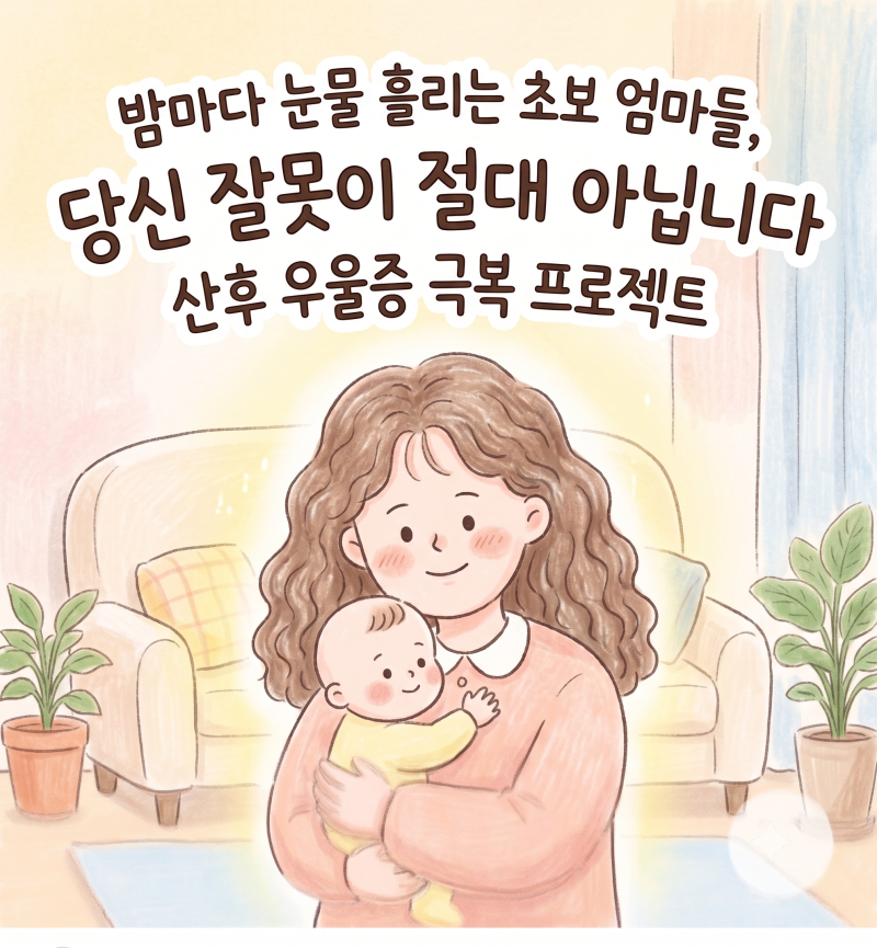 산후 우울증 증상 체크 및 극복 리얼 솔루션, 울지말아요 초보맘