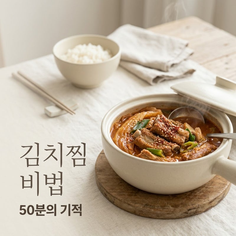 류수영등갈비김치찜, 50분 끓였더니? 뼈가 쏙 빠지는 '이것'의 정체..