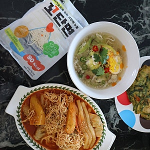 떡볶이,잔치국수로 즐기는 고단백 식단! 닭가슴살면 JCDM 꼬단면  레시피 단백질음식 후기