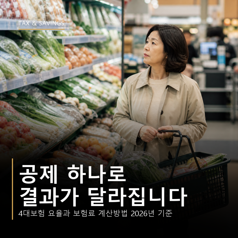 4대보험 요율과 보험료 계산방법 2026년 기준