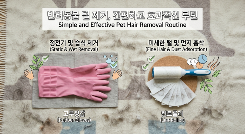 반려동물 털과의 전쟁! 소파·이불 털 100% 제거 꿀팁