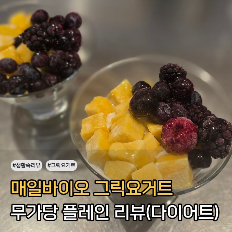 매일바이오 그릭요거트 무가당 플레인 리뷰 (다이어트 식사대용 후기)