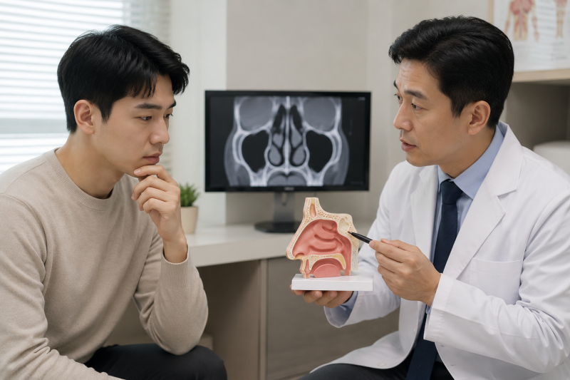 비중격만곡증 증상, 한쪽 코만 계속 막히는 이유와 수술 재발 비용 코성형까지
