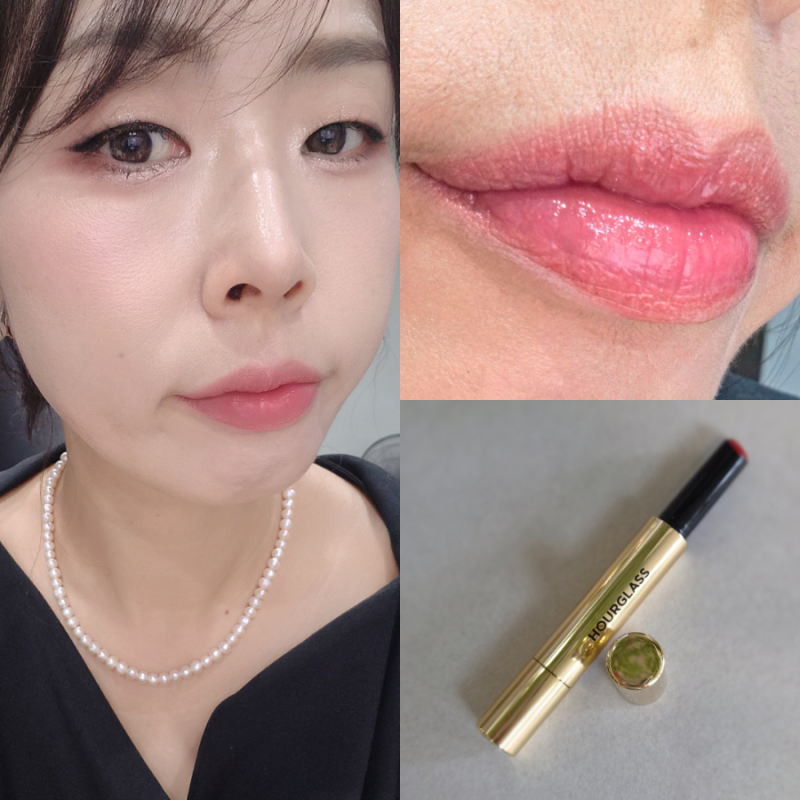 40대 고급스러운 메이크업 원해?아워글래스 팬텀 볼류마이징 글로시밤 쓰릴 현실발색샷과 후....