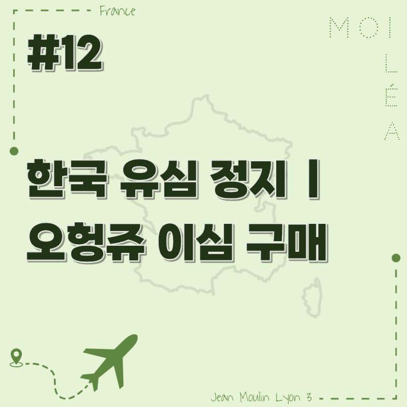 [프랑스_교환학생_준비] #12 한국 유심 정지(유플러스) | 오헝쥬 이심 구매