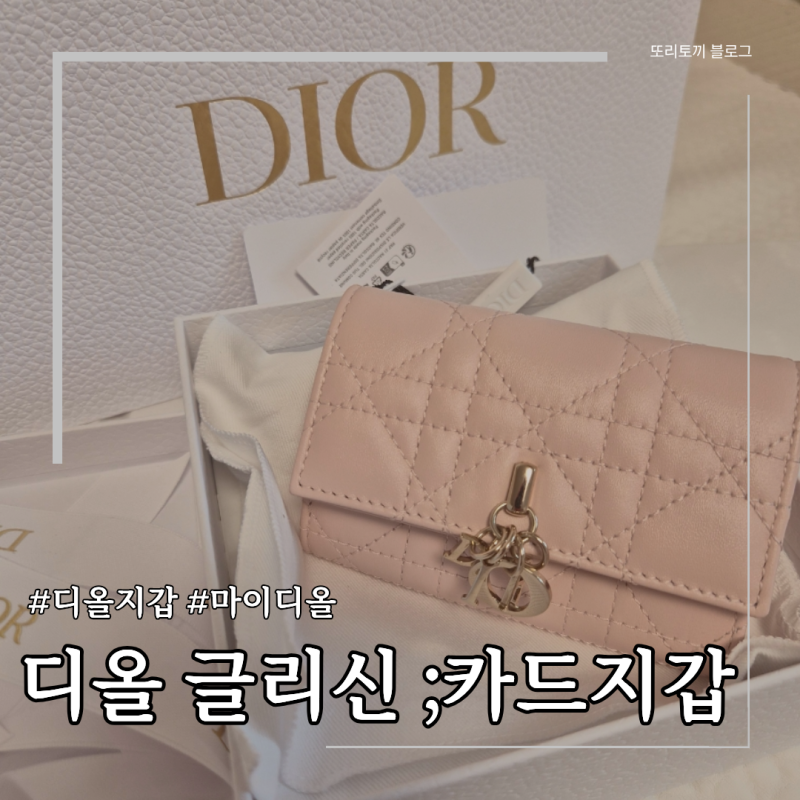 디올 글리신 카드 지갑 Glycine; 제품리뷰❤️ 30대 여성 지갑 /파우더 핑크 까나쥬/ 사용후기