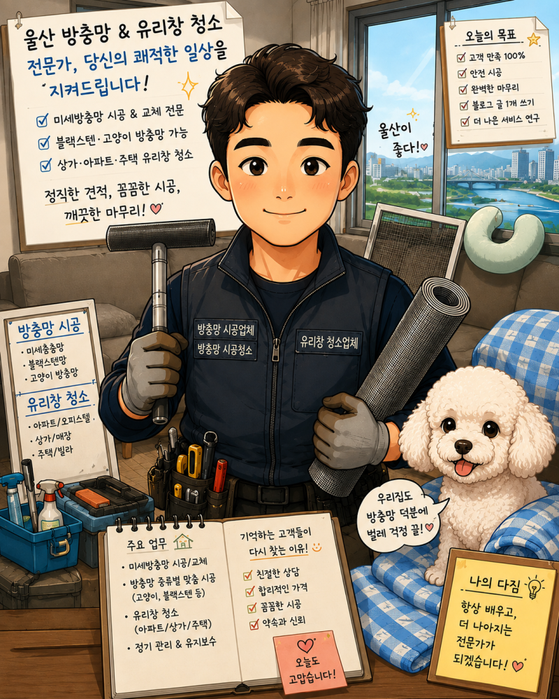 울산아파트유리창청소 비용과 업체 선택 방법, 직접 청소와 다른 점