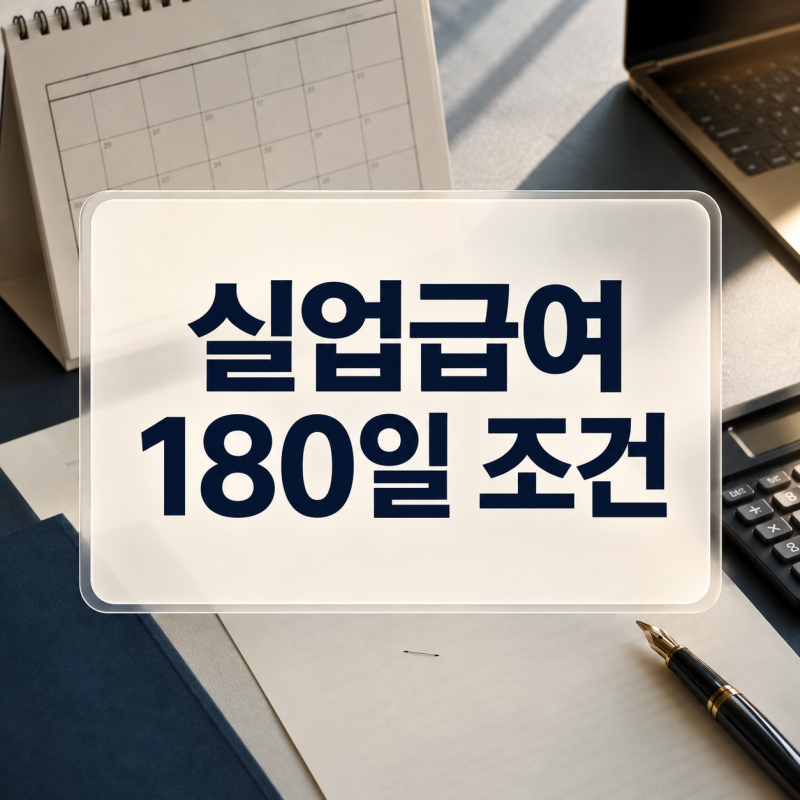 2026 실업급여 180일 조건, 주 5일 근무는 6개월로 부족할까?