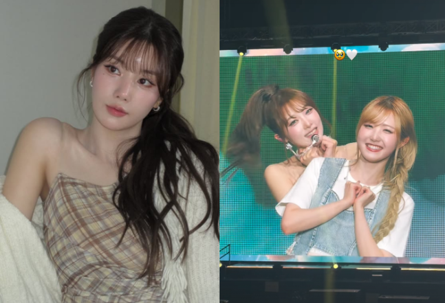 "귀여운 척 그만해" 권은비, 최예나 콘서트서 히토미 편든 이유