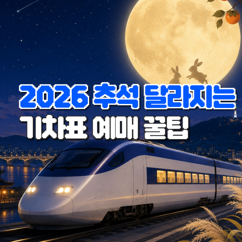 2026 추석 기차표 예매 날짜 오 픈시간, 일정·통합예매·결제기한 (KTX/SRT 통합)