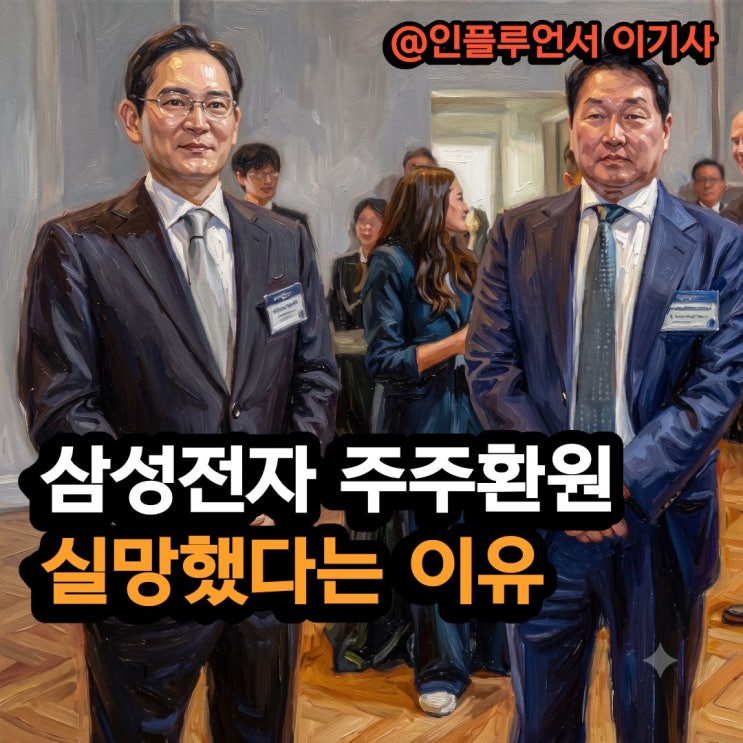 "<b>삼성전자</b> 싹 다 팔라는데" <b>110조 주주환원</b> 실망스럽단 이유