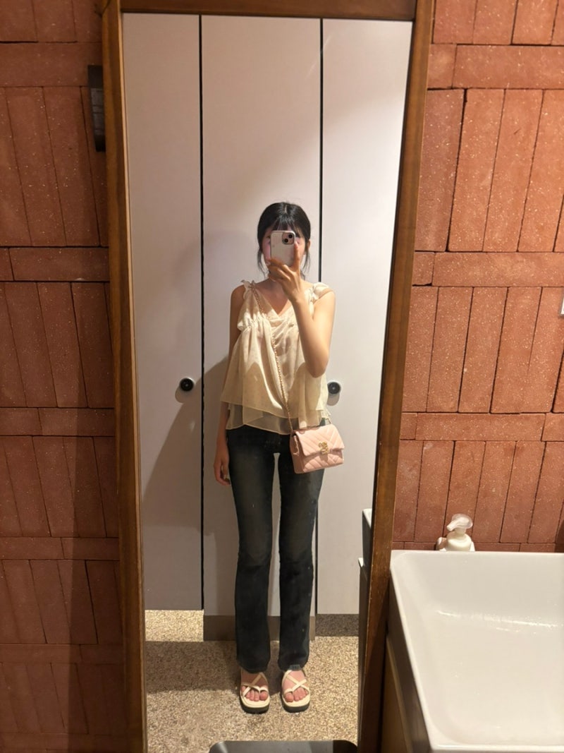 ｡*✧♬∘*☆카리나 바지 카인다미 골반뽕 청바지 후기♥*+♡*♥