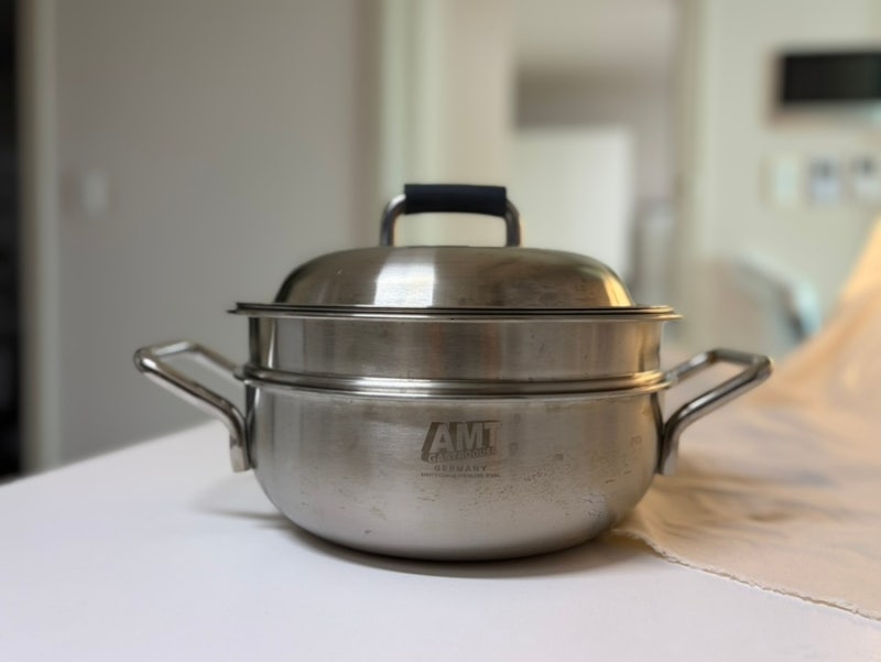 AMT 멀티쿠커 22cm 직접 써본 후기 냄비 찜기 채반을 하나로 해결
