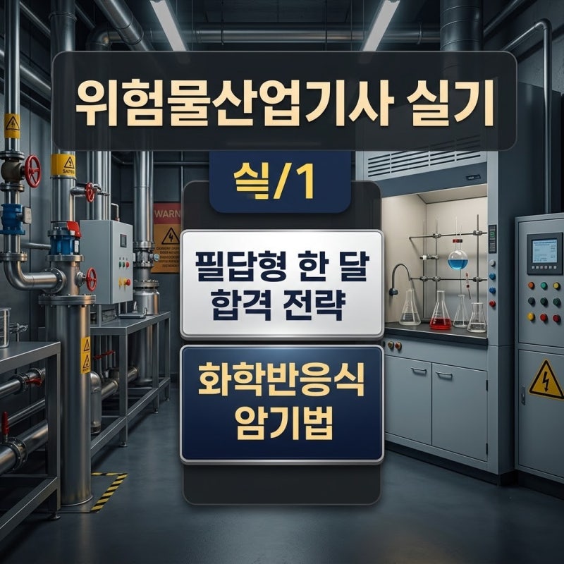 위험물산업기사 실기 필답형 한 달 합격 전략: 류별 화학반응식 암기법과 빈출 유형