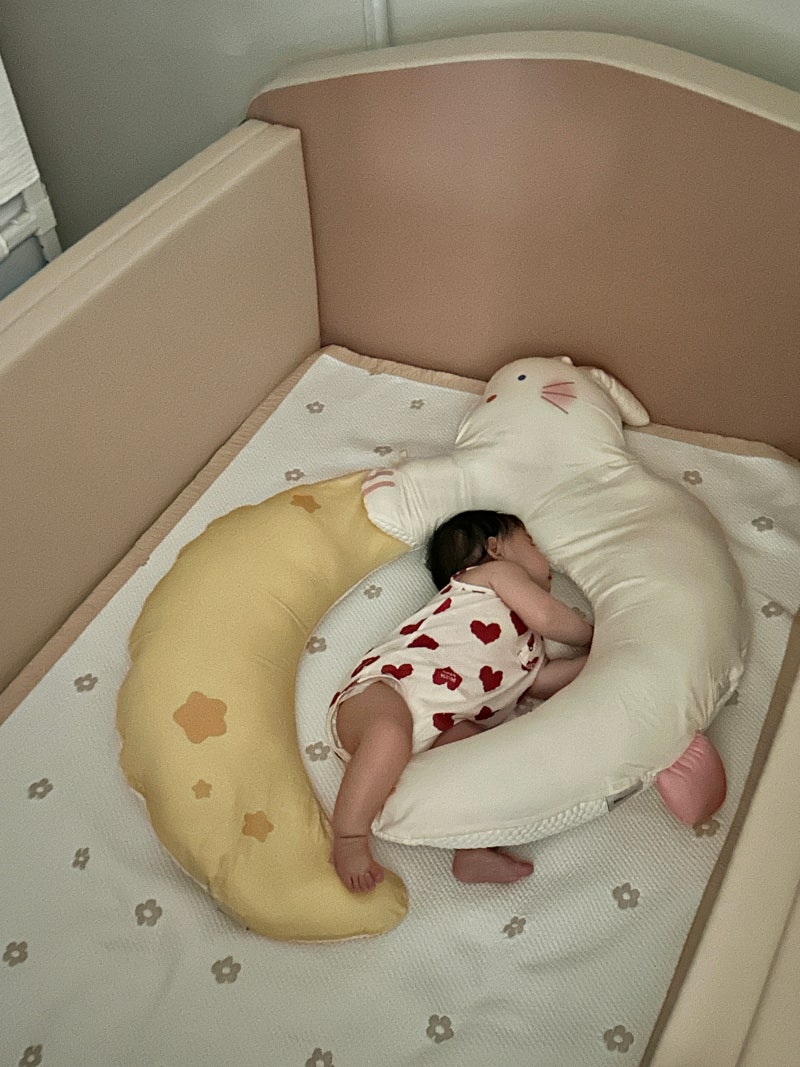 6개월 아기 뒤집기 시기 옆잠 베게 추천 밀로앤개비 솔직 후기