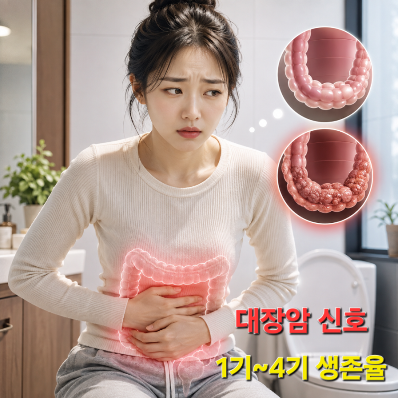 변비인 줄 알았던 대장암 초기증상 서서히 나타나는 신호와 1기~4기 생존율 총정리