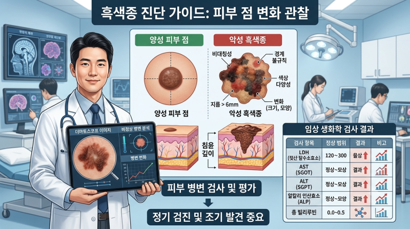 [생활건강정보] 흑색종은 어떤 암일까요? 피부 점 변화와 진단·치료 과정 정리