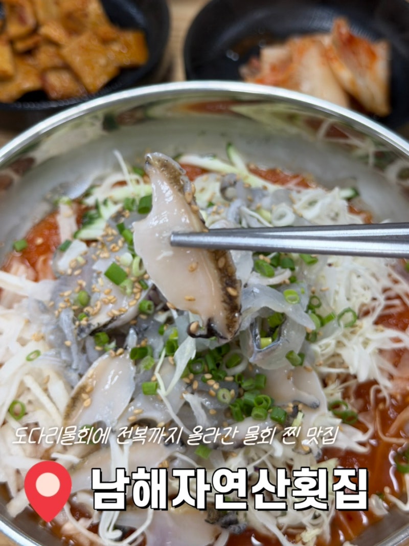 양산 가자미 물회가 맛있는 물금 라피에스타 물회 맛집 남해자연산횟집