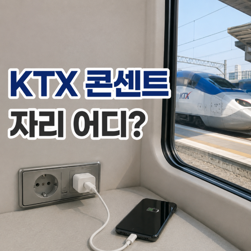 KTX 산천 콘센트 위치 어디? KTX별 콘센트 좌석 USB 충전 자리 총정리