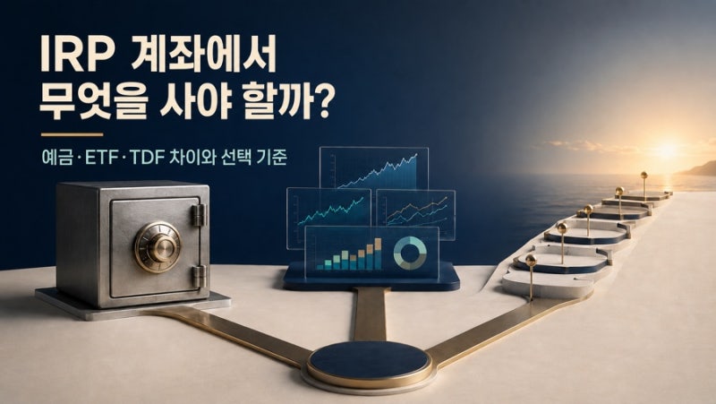 IRP 계좌에서 무엇을 사야 할까? 예금·ETF·TDF 차이와 상품 선택 기준