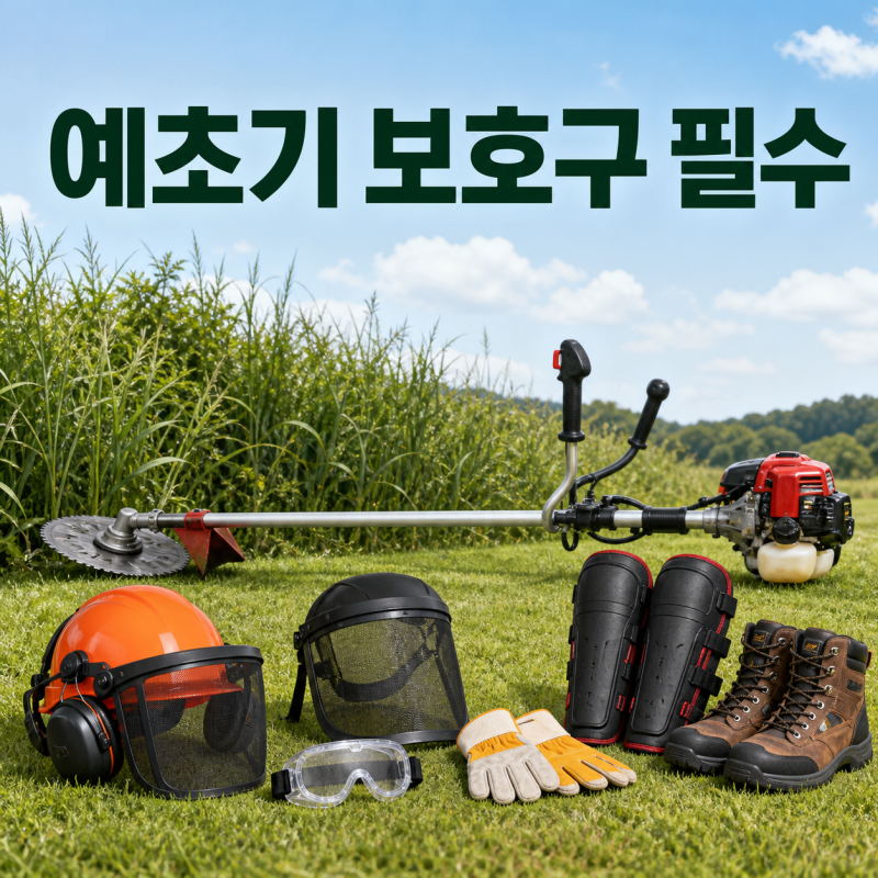 벌초 예초기 보호구, 보안경 하나만 쓰면 부족한 이유